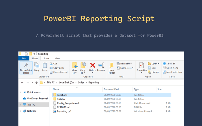 PowerBI Reporting Script